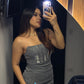 Vestido Plateado