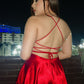 Vestido Satin Rojo