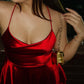 Vestido Satin Rojo