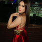 Vestido Satin Rojo