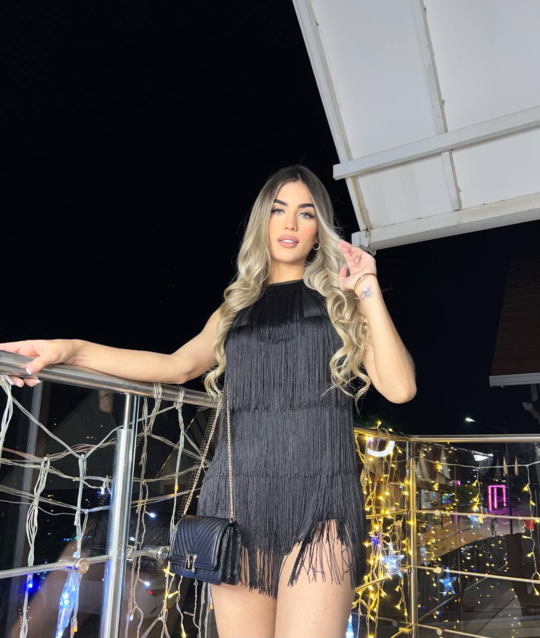 Vestido Trenzado Negro