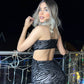Vestido Negro Cebra