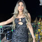 Vestido Negro Cebra